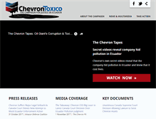 Tablet Screenshot of chevrontoxico.com